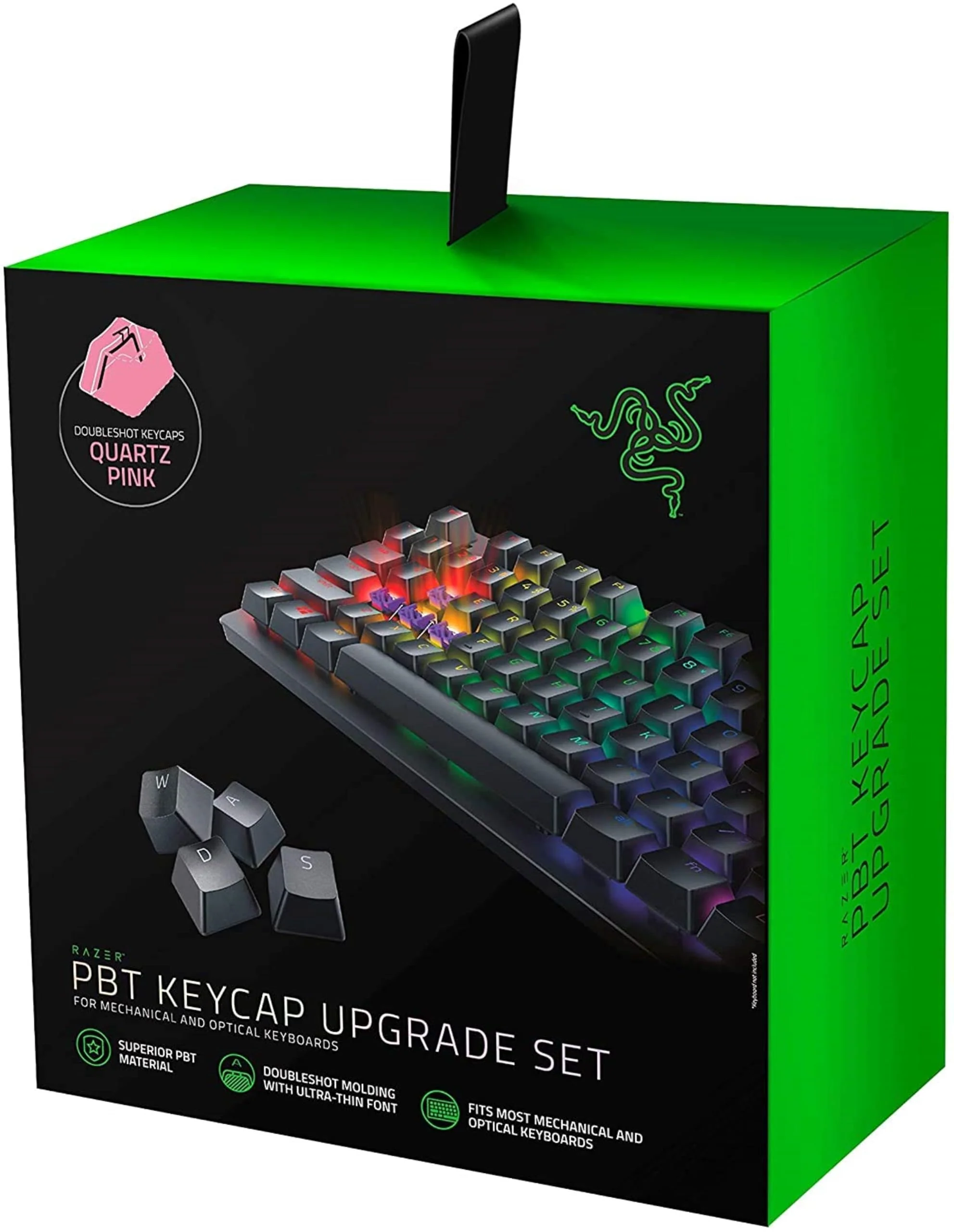 Accessory for Keyboard Razer PBT KEYCAPS QUARTZ , PINK UPGRADE SET , for Mechanical & Optical Switches , RC21-01490300-R3M1 - Image 2