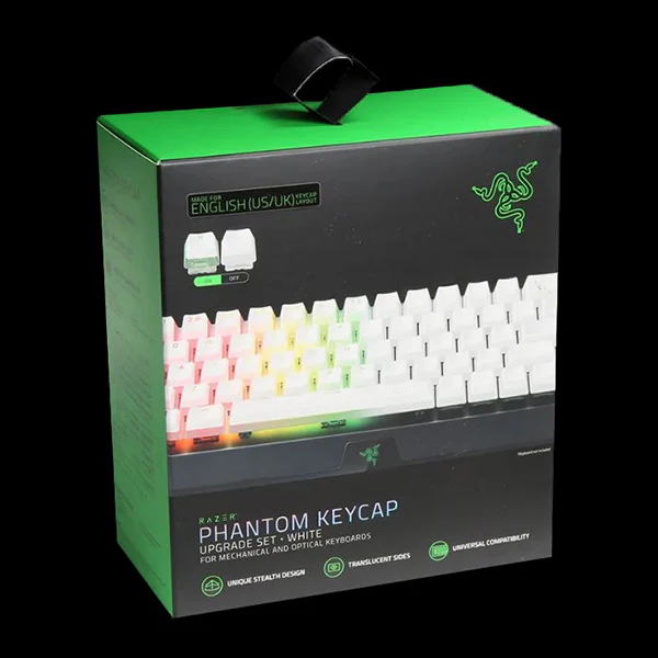 Accessory for Keyboard Razer PHANTOM PUDDING WHITE Keycaps Upgrade Set , RC21-01740200-R3M1 - Image 2