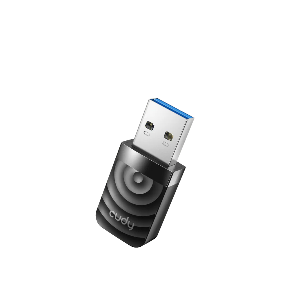 Adapter Cudy AC1300 , Wireless DUAL BAND 2.4Ghz/5Ghz , Black , WU1300S
