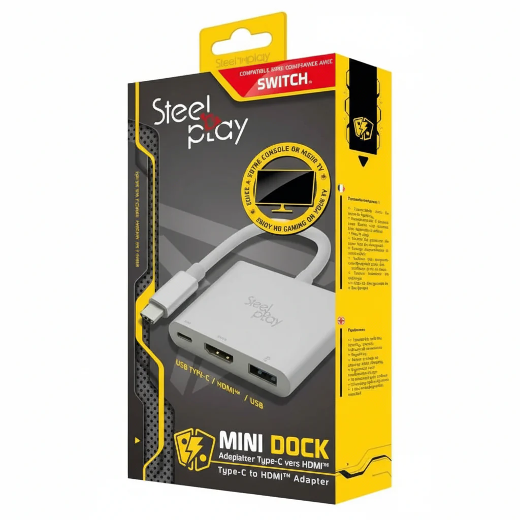 Adapter Mini Dock Steelplay Nintendo Switch Type C to HDMI