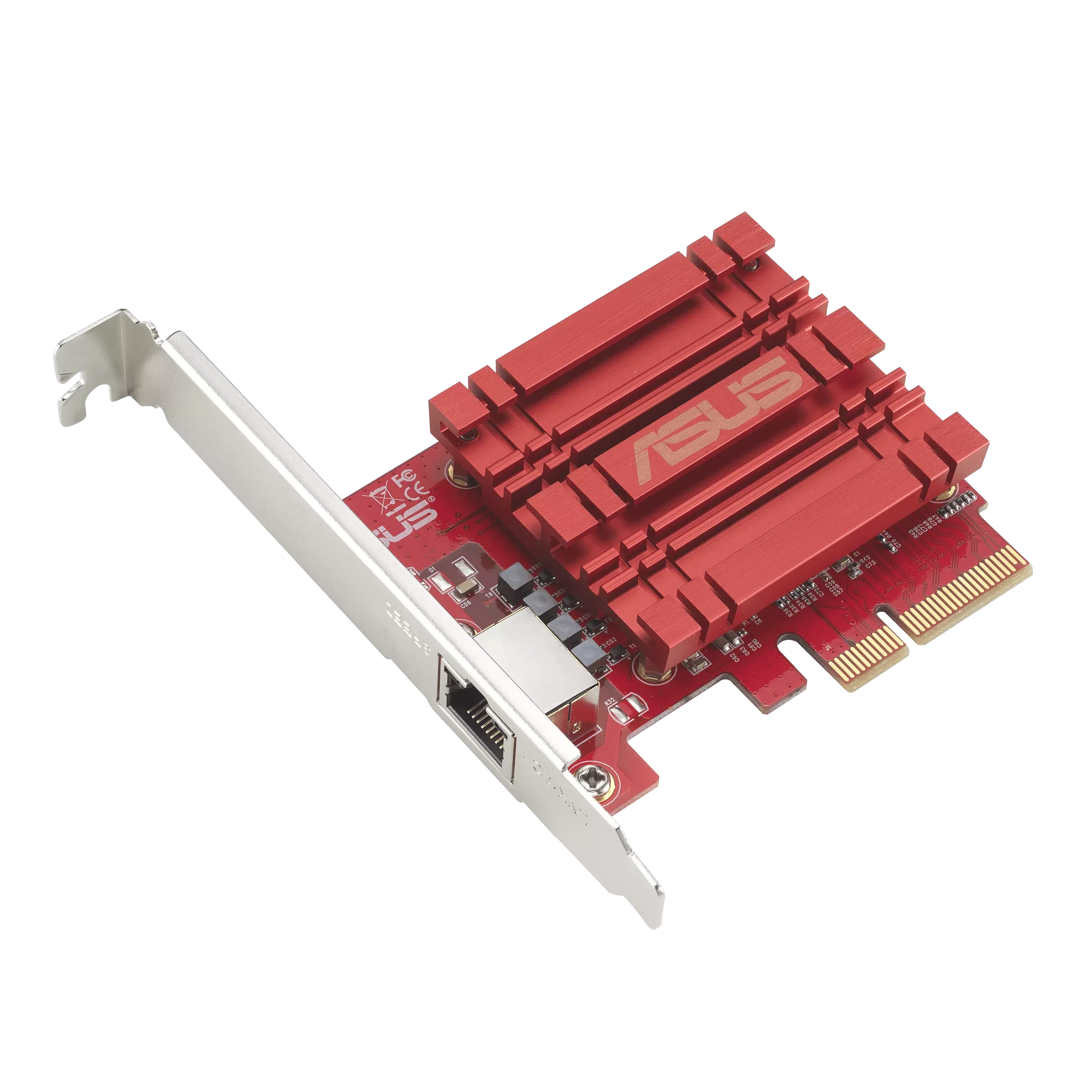 Adapter PCIe 10GB ASUS XG-C100C , Ethernet RJ45 10000Mbps 10 Gigabit , Network Card 90IG0760-MO0B00