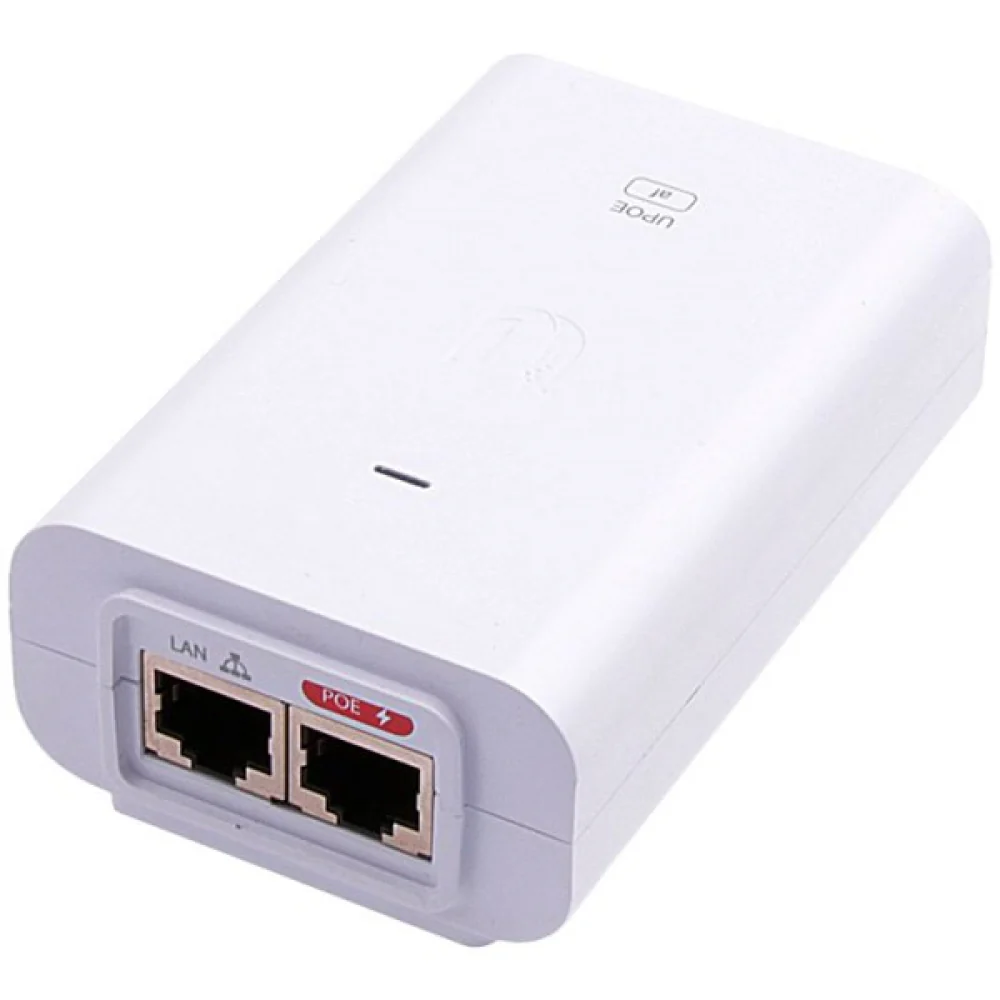 Adapter PoE Injector , Ubiquiti 48V/0.32A , 802.3af Supported (up to 15.4W) , U-POE-af-EU