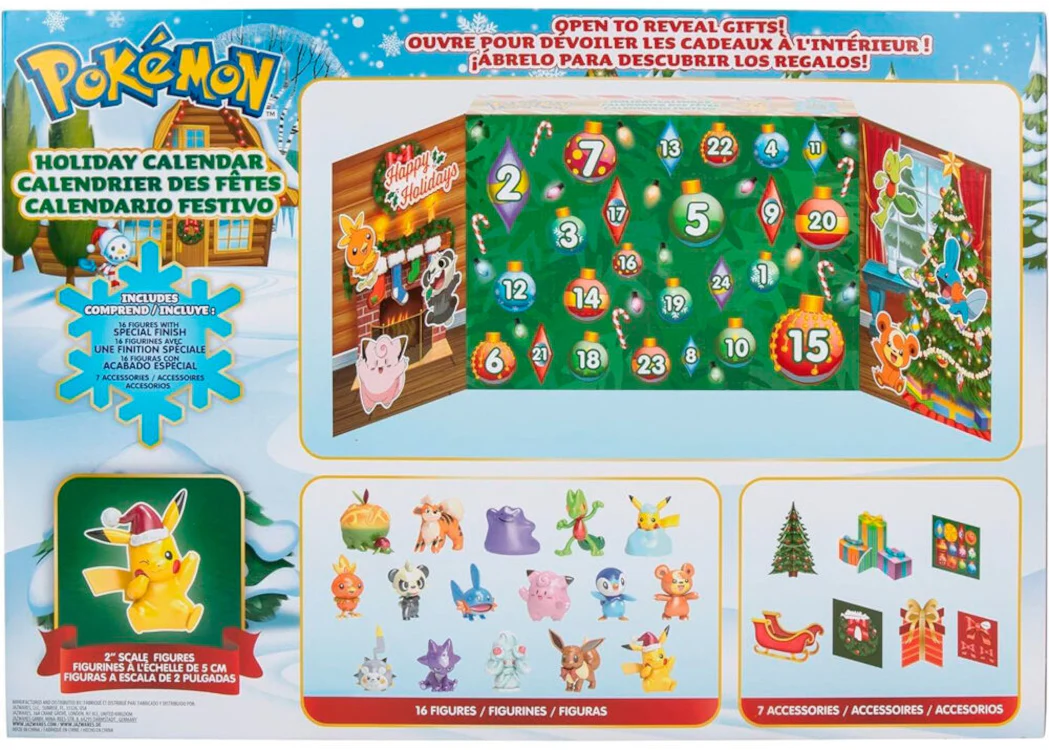 Advent Calendar Pokémon Battle Figure Holiday Countdown - Image 2