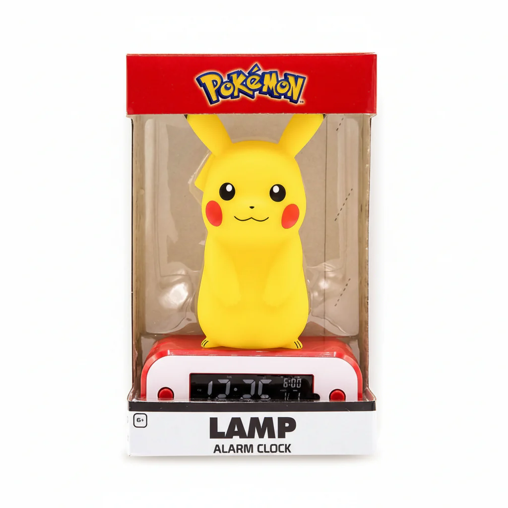 Alarm Clock Pokémon Pikachu With Light