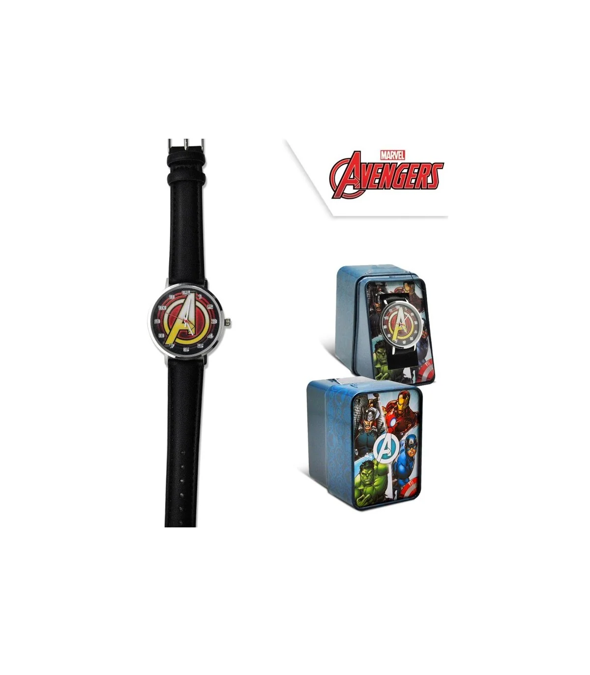 Analog Watch Marvel Avengers Leather Strap - Image 4