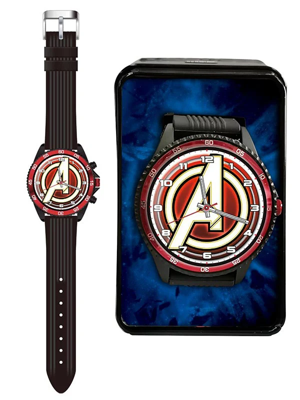 Analog Watch Marvel Avengers Silicone Strap Red - Image 2