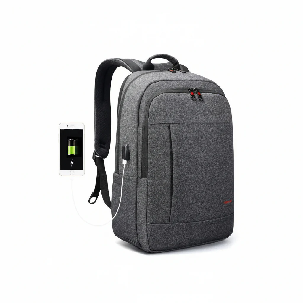 Backpack Laptop Tigernu T-B3164 17" Gray USB