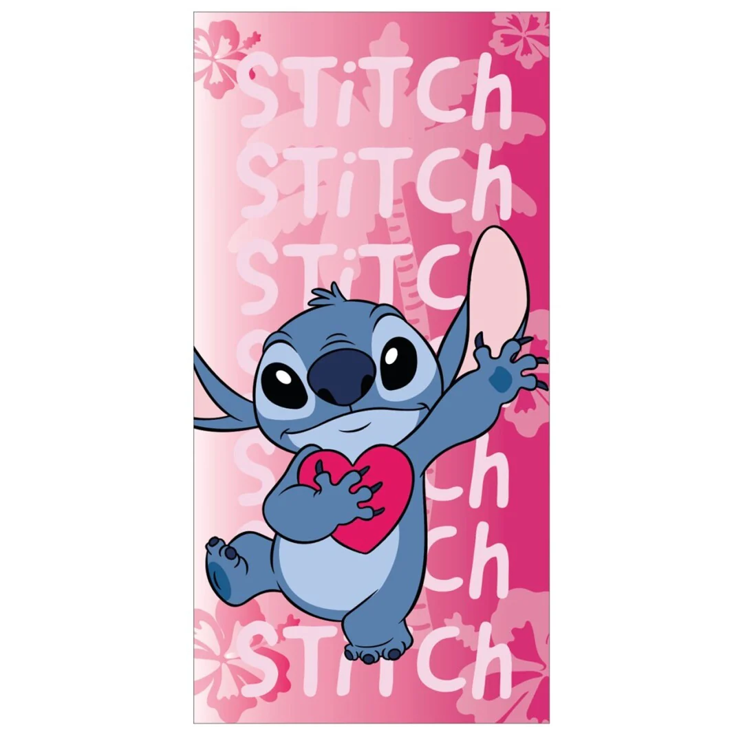 Beach Towel Disney Stitch With Heart
