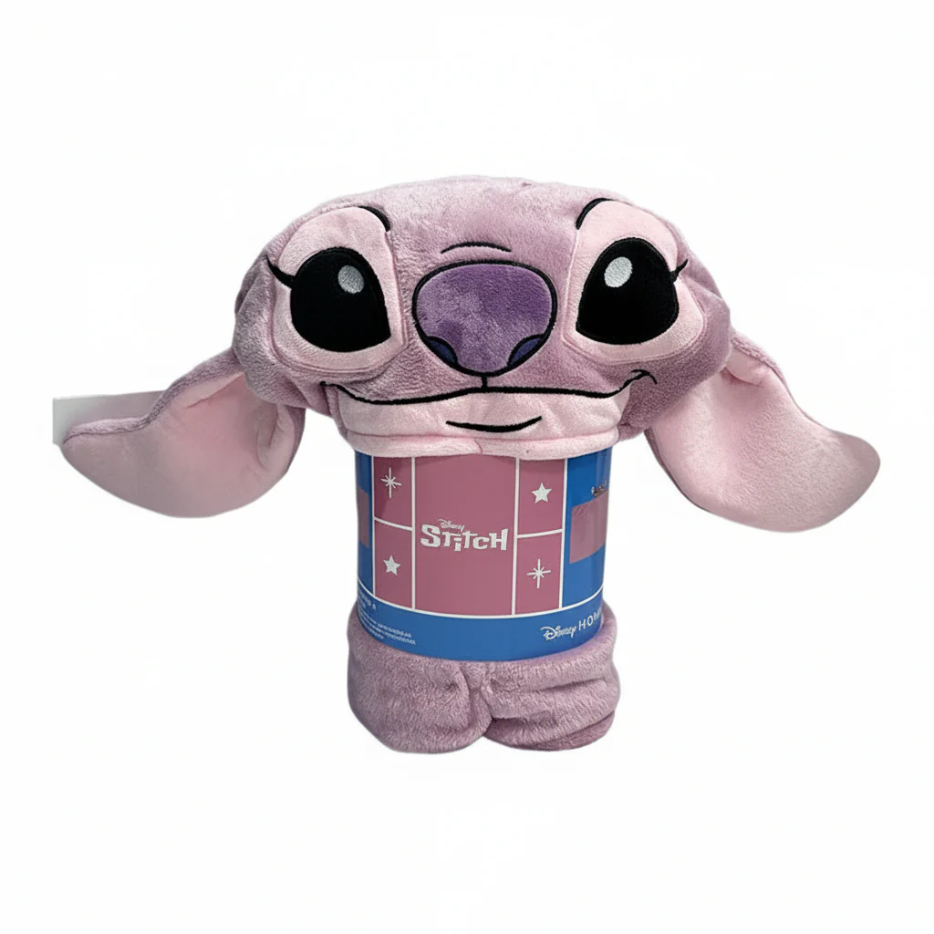Blanket Disney Stitch Angel With Hood Coral