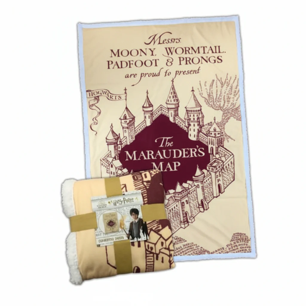 Blanket Harry Potter The Marauder's Map