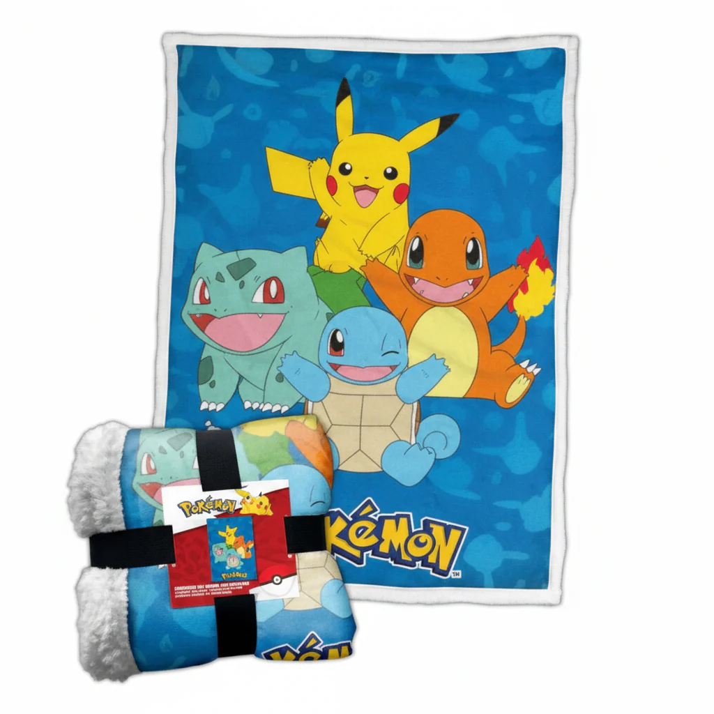 Blanket Pokémon Happy Crew