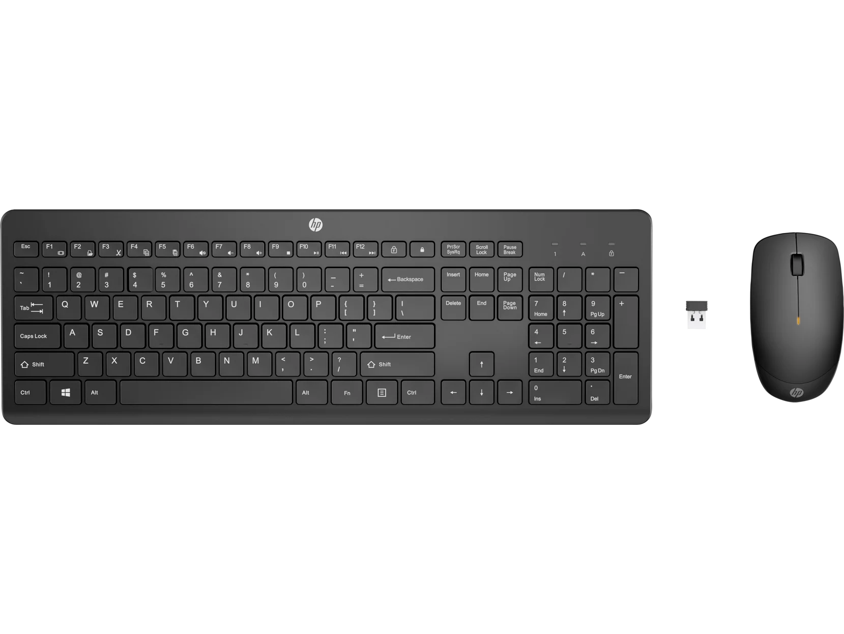 Bundle HP 230 Wireless Keyboard and Mouse , Black , 18H24AA