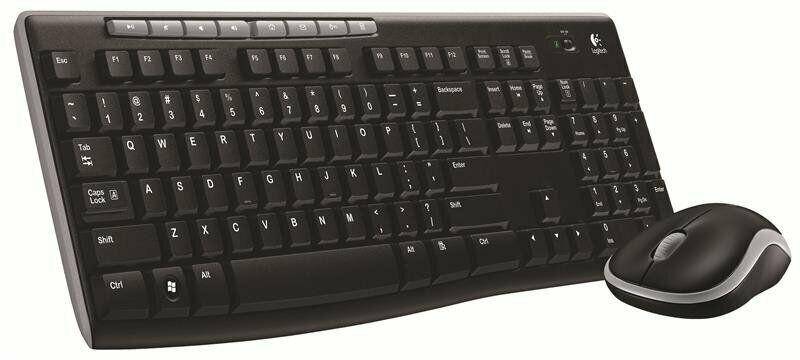 Bundle Logitech MK270 Wireless Keyboard and Mouse , Black , 920-004508