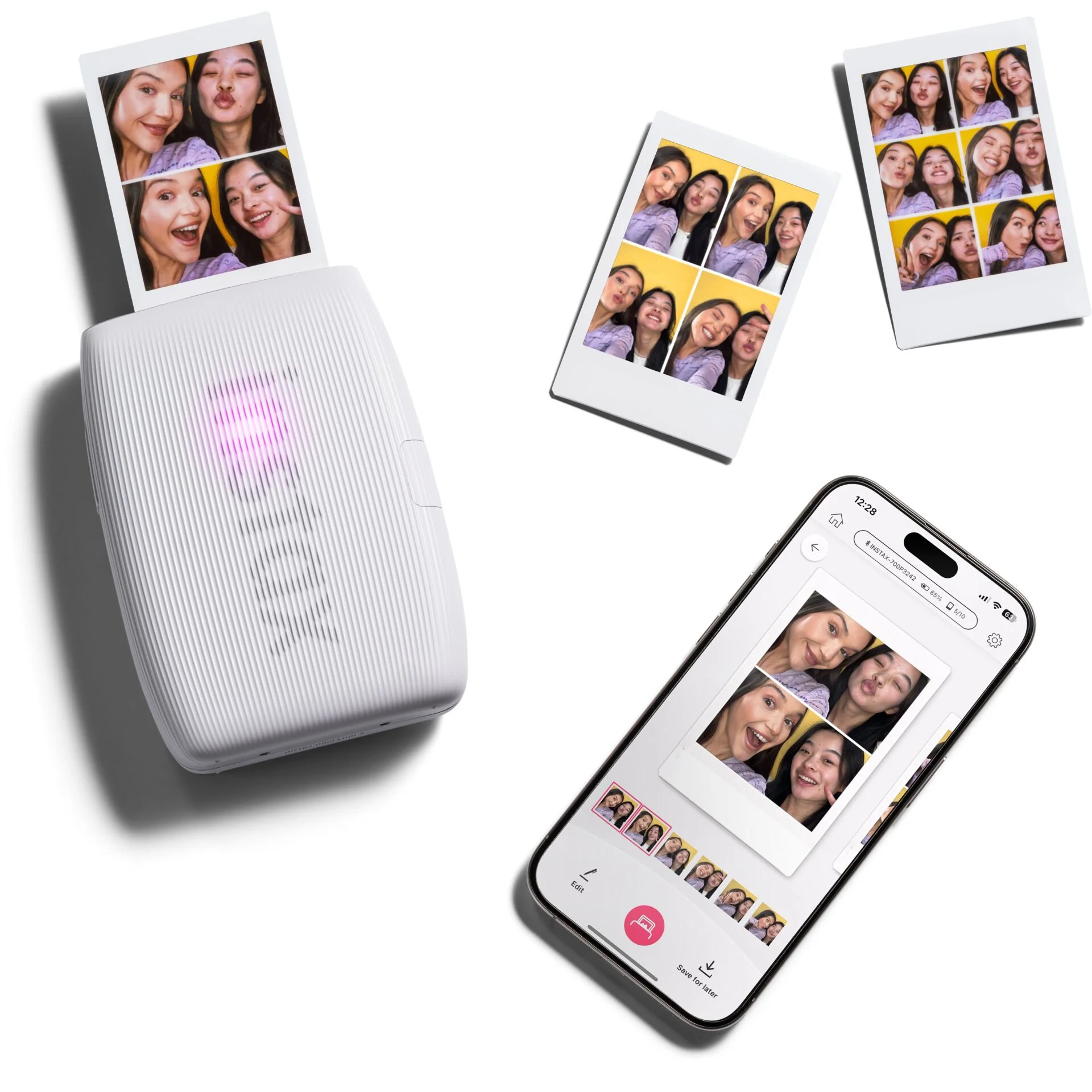 Bundle Printer Fujifilm Instax Mini Link 3 Clay White - Image 3