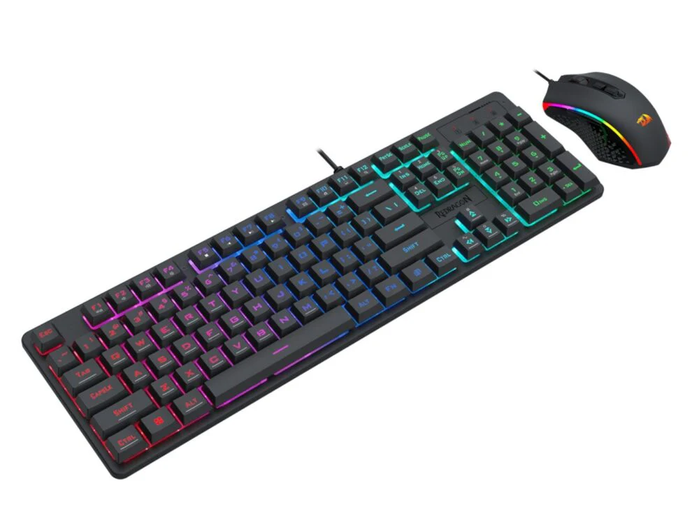 Bundle Redragon S107 2in1 Comblo Keyboard Membrane and Mouse 3.2K DPI Wired , Black , M601WL-BA - Image 3