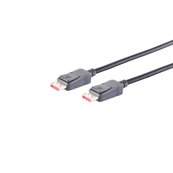 Cable 0.5m DisplayPort to DisplayPort , Version 1.4 , up to 8k 60Hz or 4K 120Hz , Bulk , Black , 0.5m , 10-76015