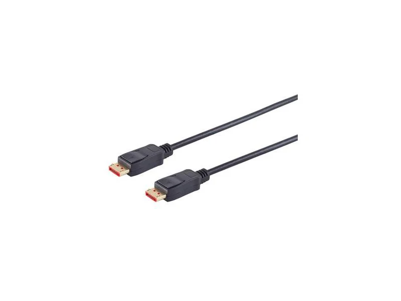 Cable 1m DisplayPort to DisplayPort , Version 1.4 , up to 8k 60Hz or 4K 120Hz , Bulk , Black , 1m , 10-70025