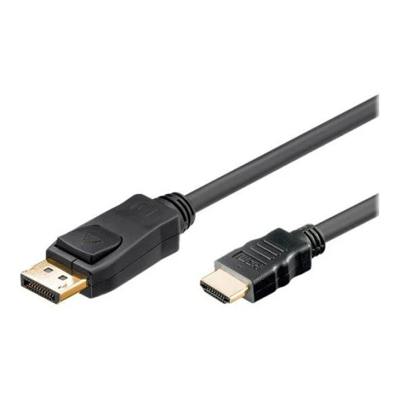Cable 1m DisplayPort to HDMI , up to 4k 60Hz , Black , 1m , Bulk , 77490-2