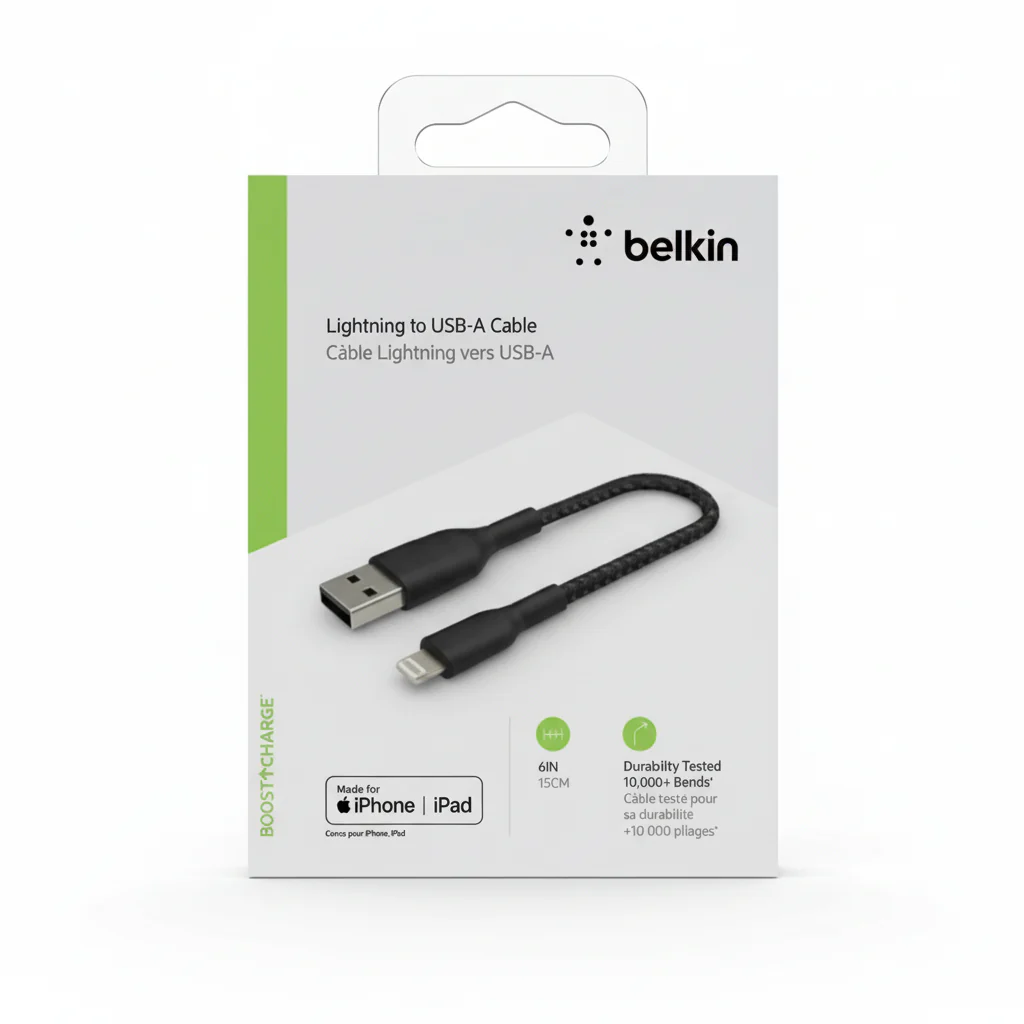 Cable Belkin Boost Charge Braided Lightning to USB-A