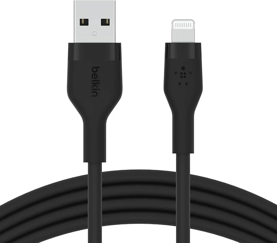 Cable USB-A Belkin BoostCharge , USB-A to Lightning , 1m , Black , CAA001BT1MBK - Image 2