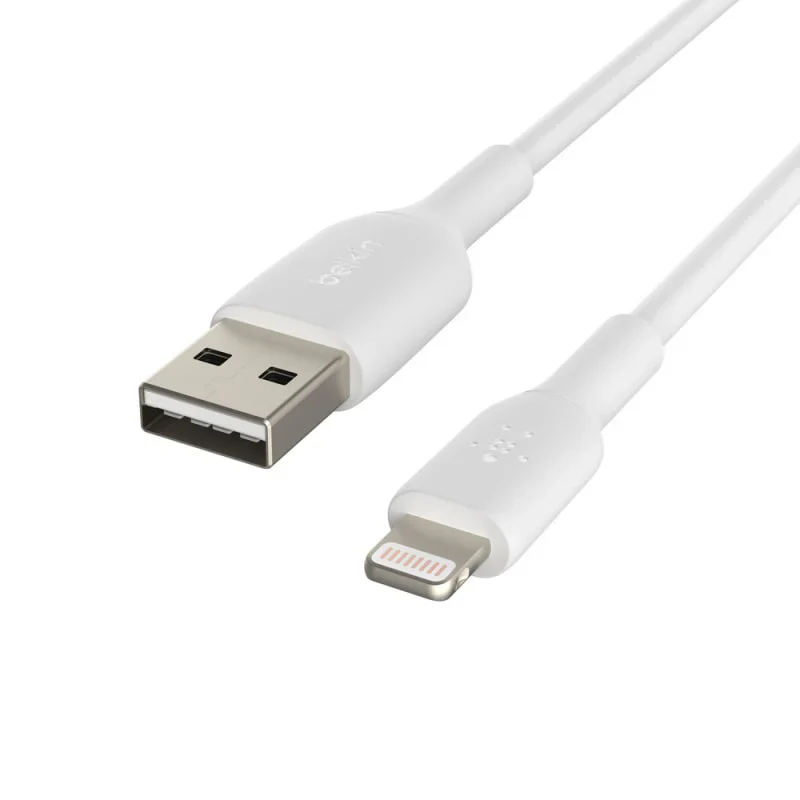 Cable USB-A Belkin BoostCharge , USB-A to Lightning , 1m , White , CAA001BT1MWH - Image 3