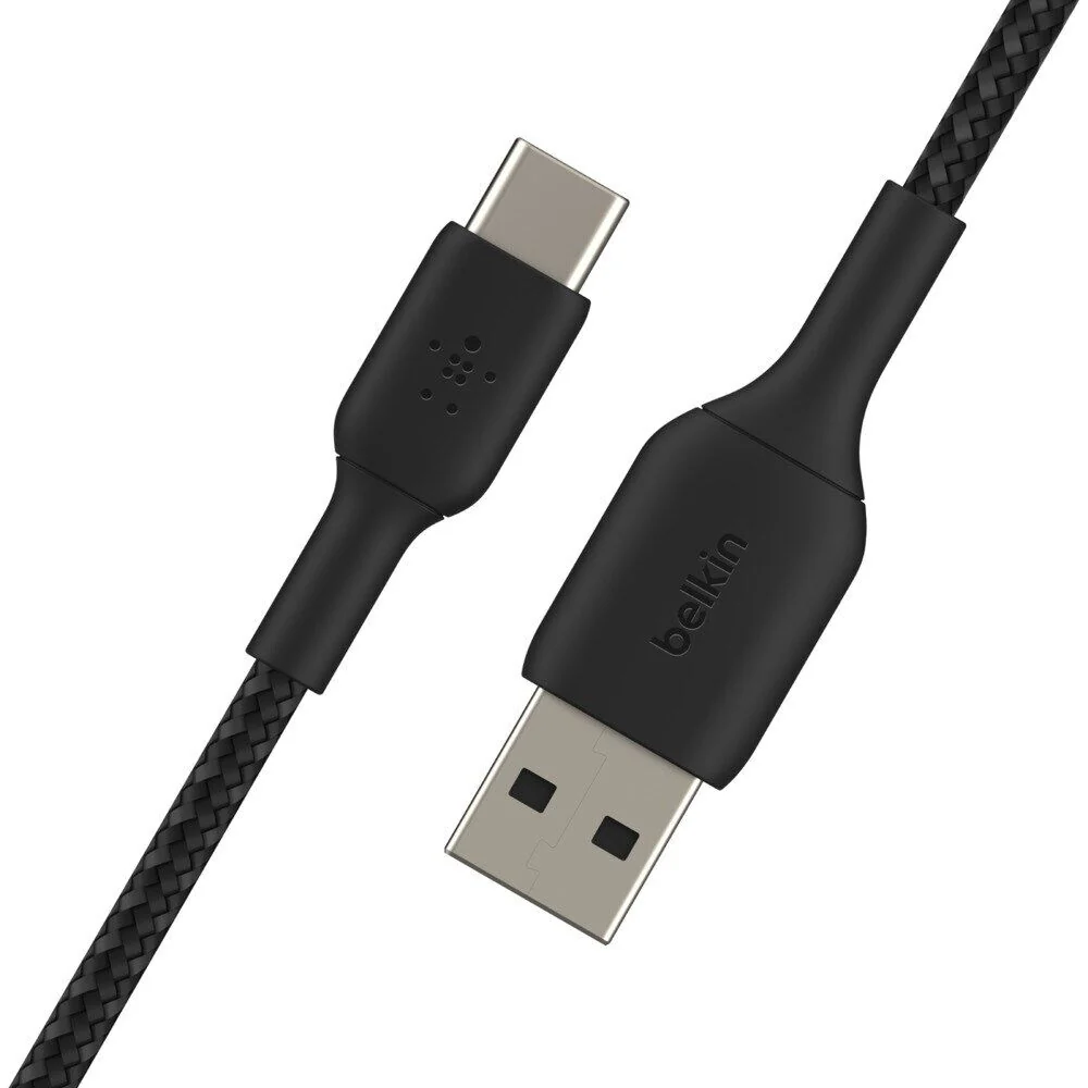 Cable USB-A Belkin BoostCharge , USB-A to USB-C , 2m , Braided Black , CAB002BT2MBK - Image 3