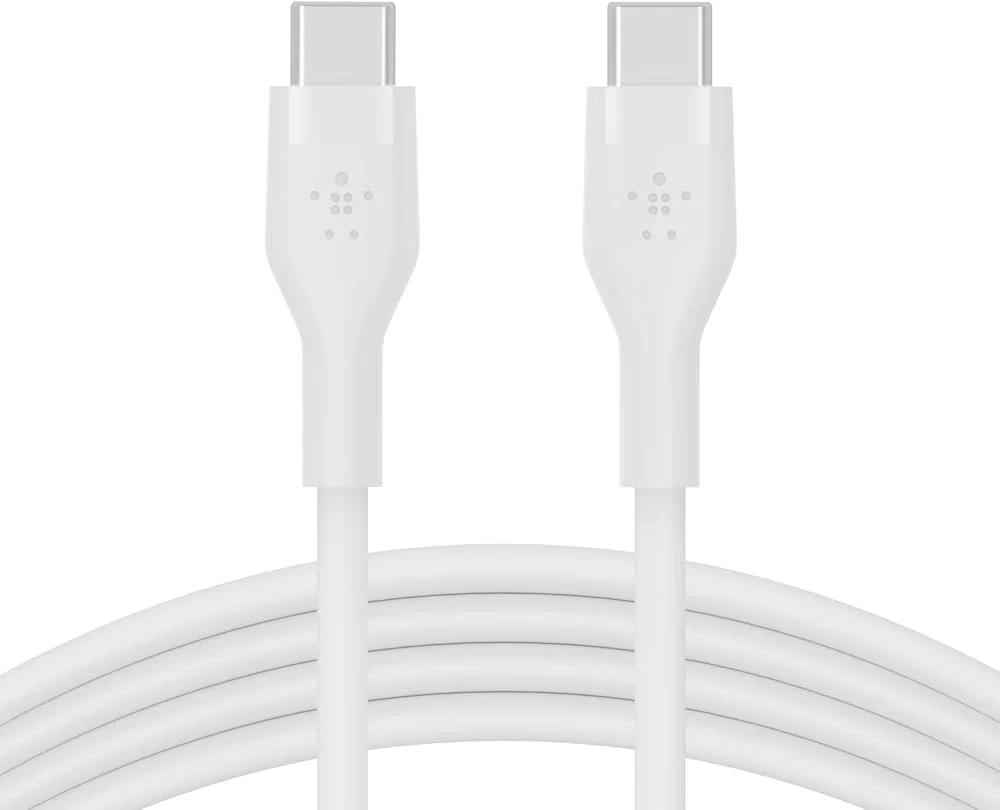 Cable USB-C  Belkin BoostCharge Flex , USB-C to USB-C up to 60W , 2m , White , CAB009BT2MWH - Image 2
