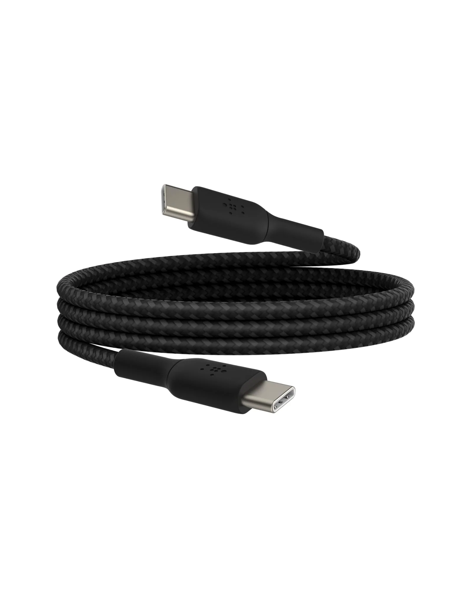 Cable USB-C  Belkin BoostCharge , USB-C to USB-C , 1m , Braided Black , CAB004BT1MBK - Image 2