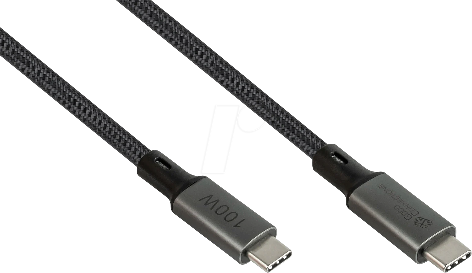 Cable USB-C to USB-C GoodConnections , USB 4.0 , up to 100W , up to 8K 30Hz , Braided , 1m , 2402-T010A - Image 3