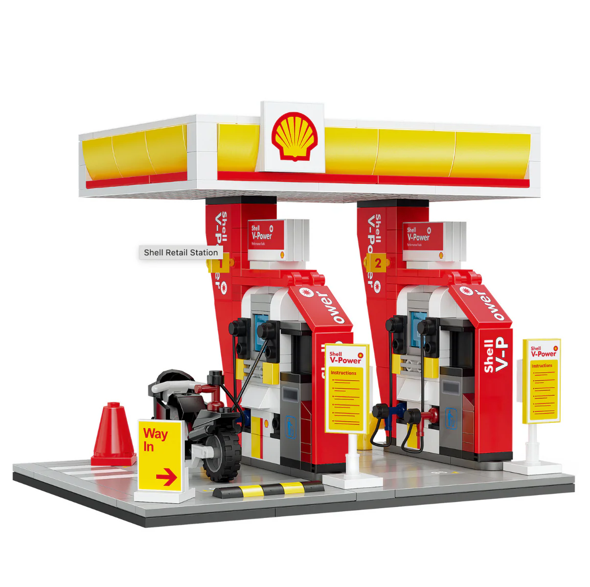 CaDA Bricks Shell Retail Station  C66028W - Image 2