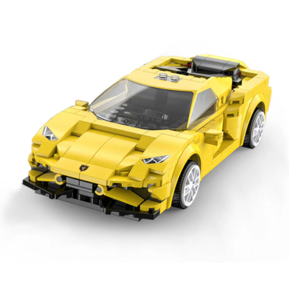 CaDA Bricks Yellow Evo Sports Car C51074W - Image 3