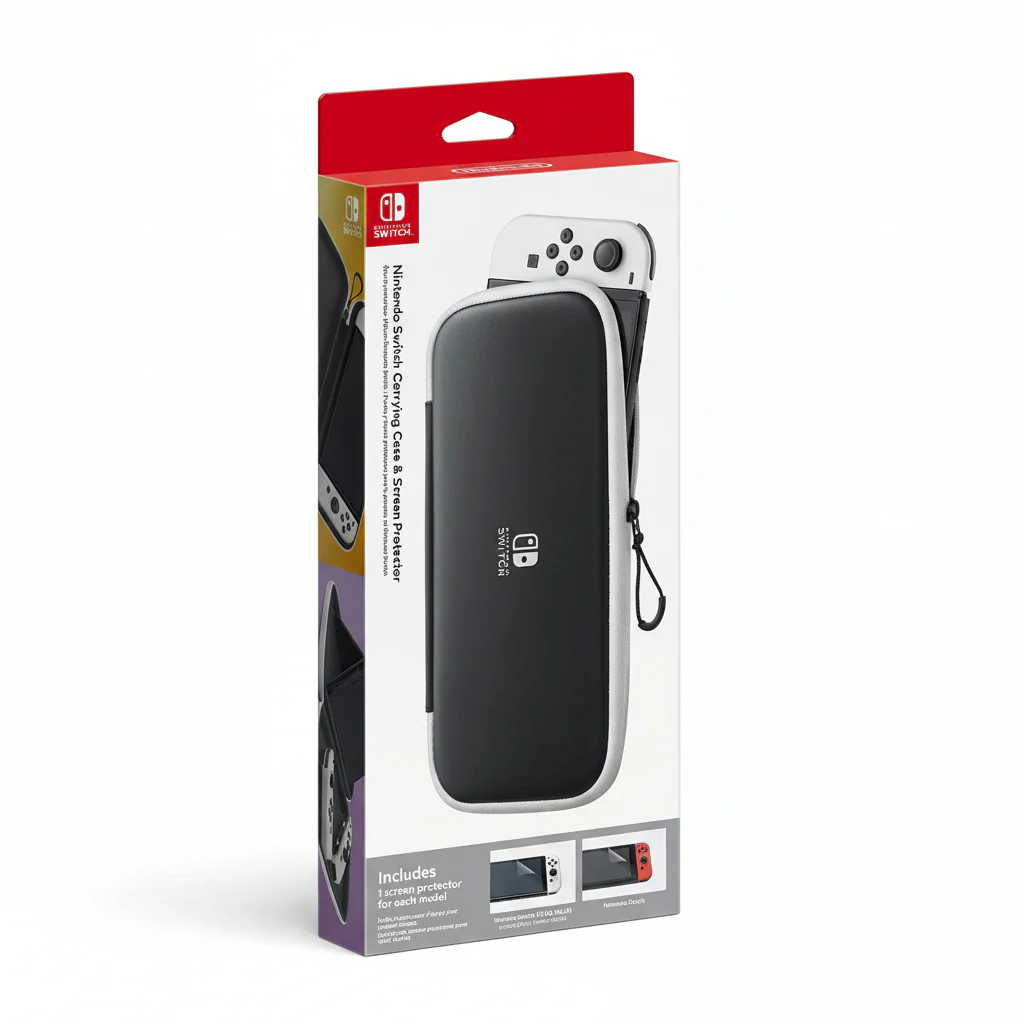 Carrying Case & Screen Protector Nintendo Switch OLED