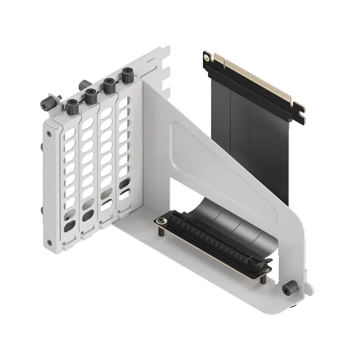 Case Accessory HAVN Universal Vertical GPU Kit , PCIe 5.0 riser cable 190mm, White , HVN-AS-UVGPK-50