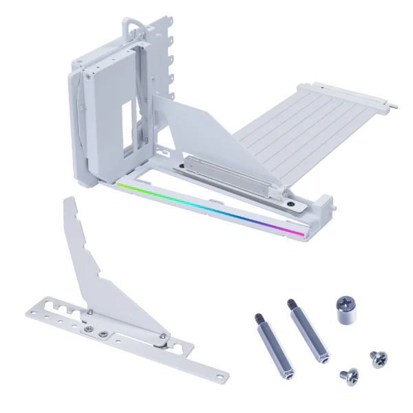 Case Accessory Lian Li Vertical GPU Kit V4 ARGB , PCIe 5.0 riser cable 200mm, White G89.VG4-5-V4W.00 - Image 5
