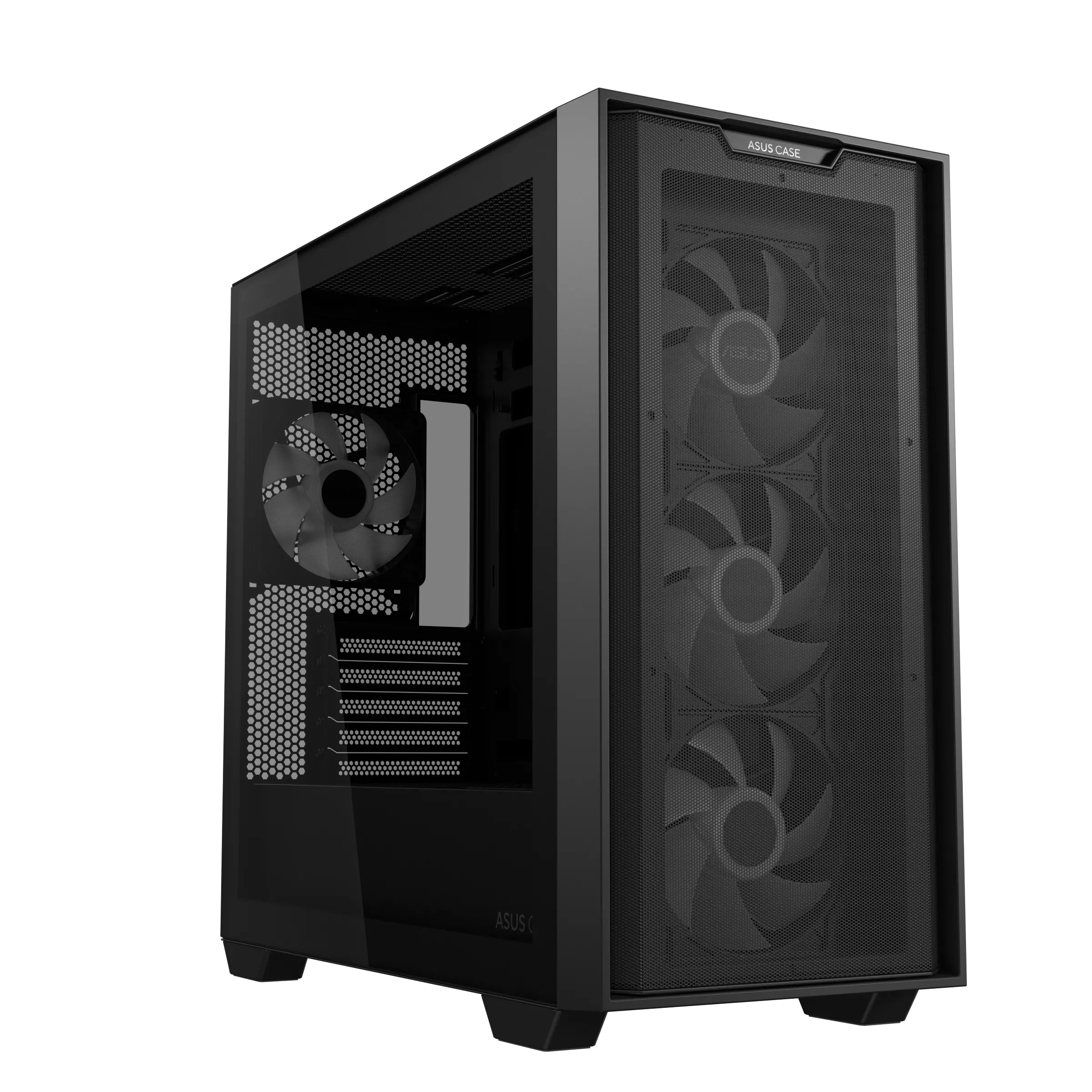 Case ASUS A21 PLUS ARGB , Micro ATX , Radiator 360Top , 4x Fans Included , Black , 90DC00H0-B19010 - Image 2