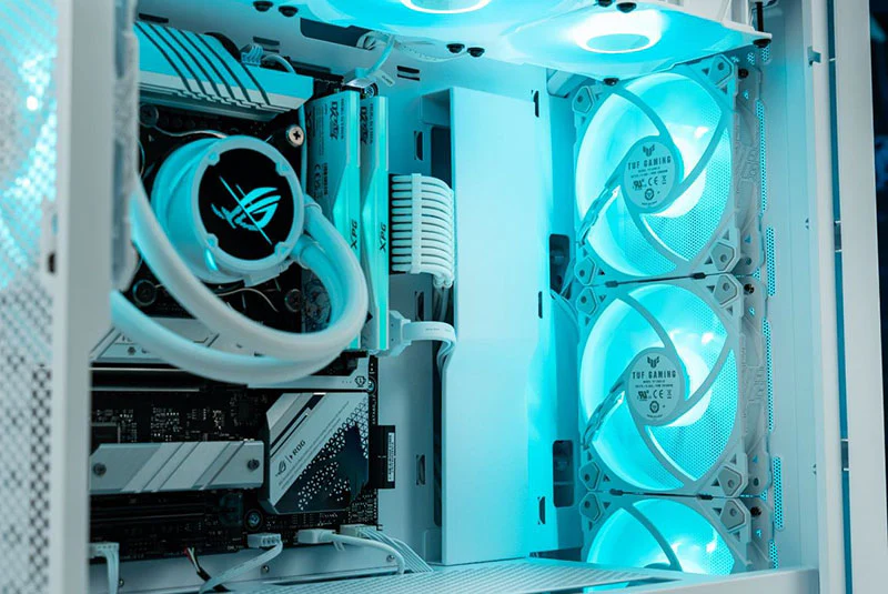 Case ASUS A21 PLUS ARGB , Micro ATX , Radiator 360Top , 4x Fans Included , White , 90DC00H3-B19000 - Image 3