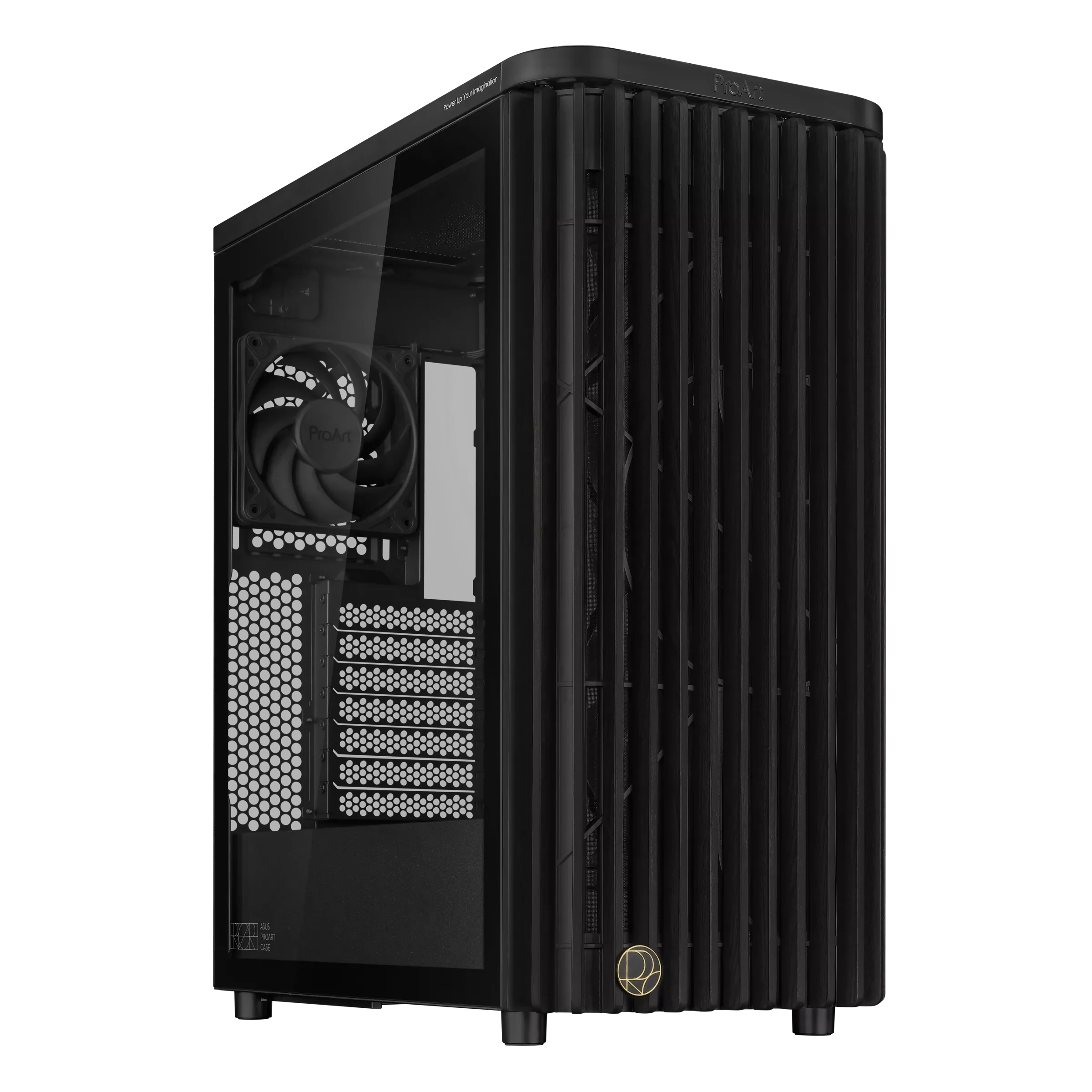 Case ASUS ProArt PA401 Wood Edition , ATX , up to 240mm Radiator Top , Black , 90DC00M0-B39000
