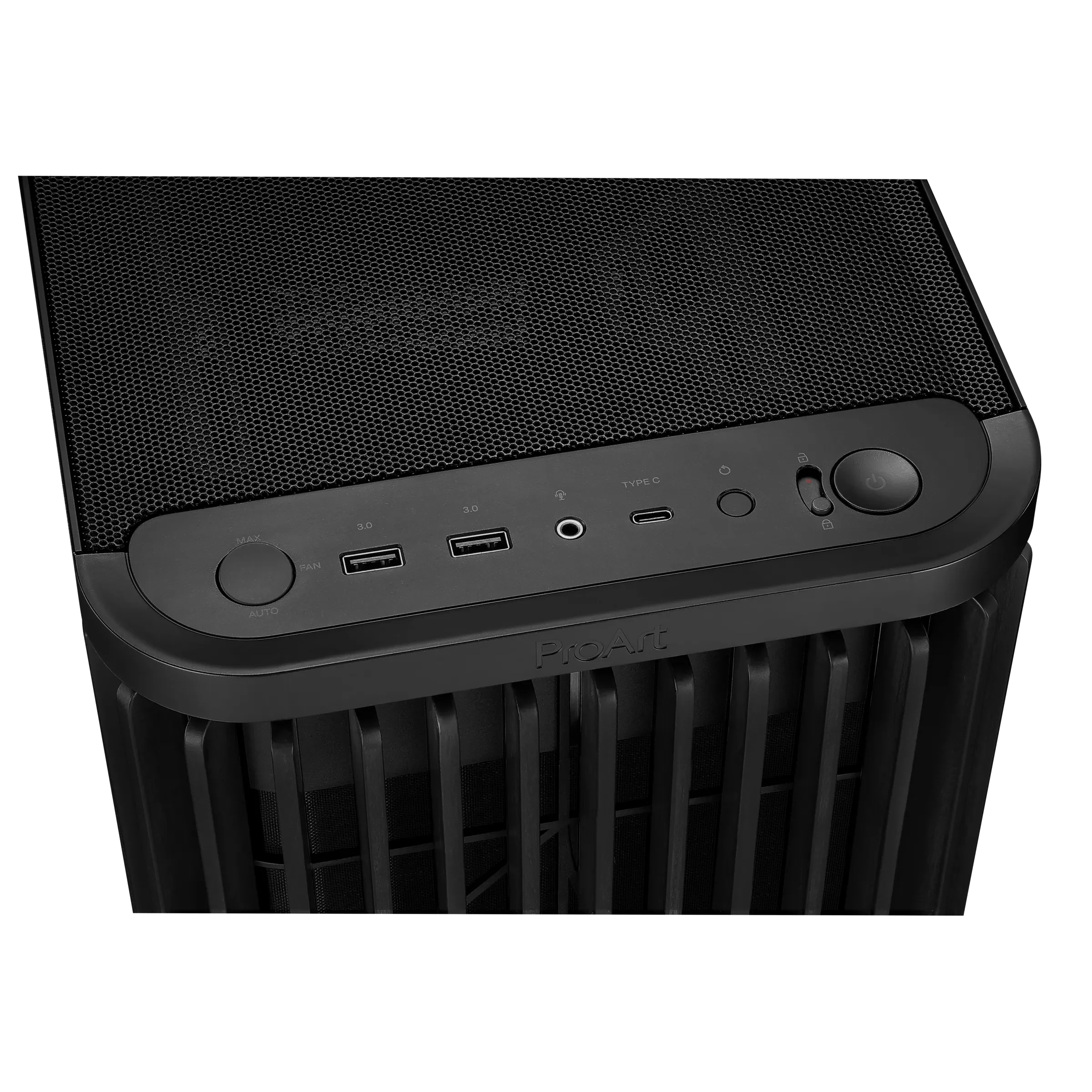 Case ASUS ProArt PA401 Wood Edition , ATX , up to 240mm Radiator Top , Black , 90DC00M0-B39000 - Image 4