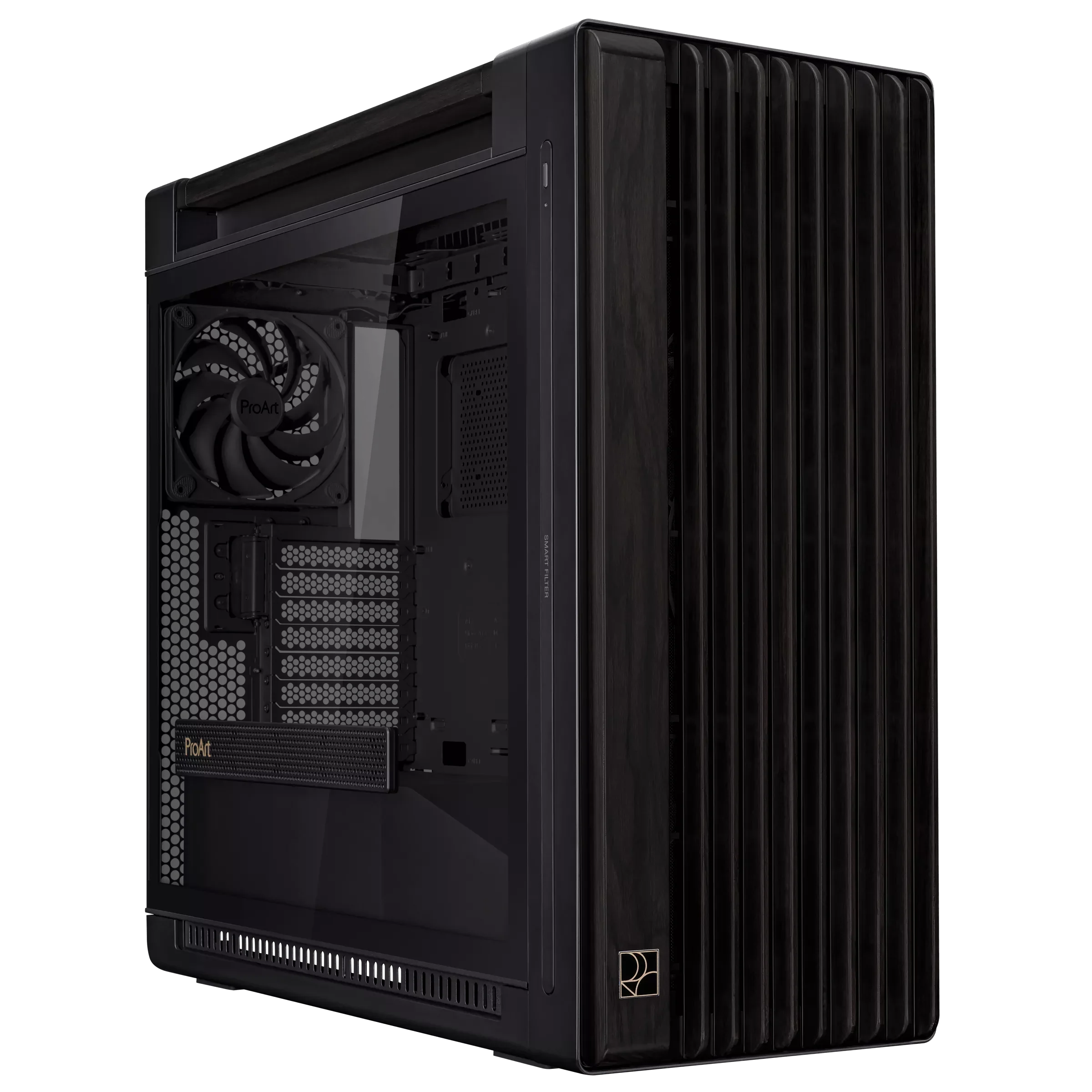 Case ASUS ProArt PA602 Wood Edition , ATX , up to 420mm Radiator Top , Black , 90DC00J0-B09010 - Image 2