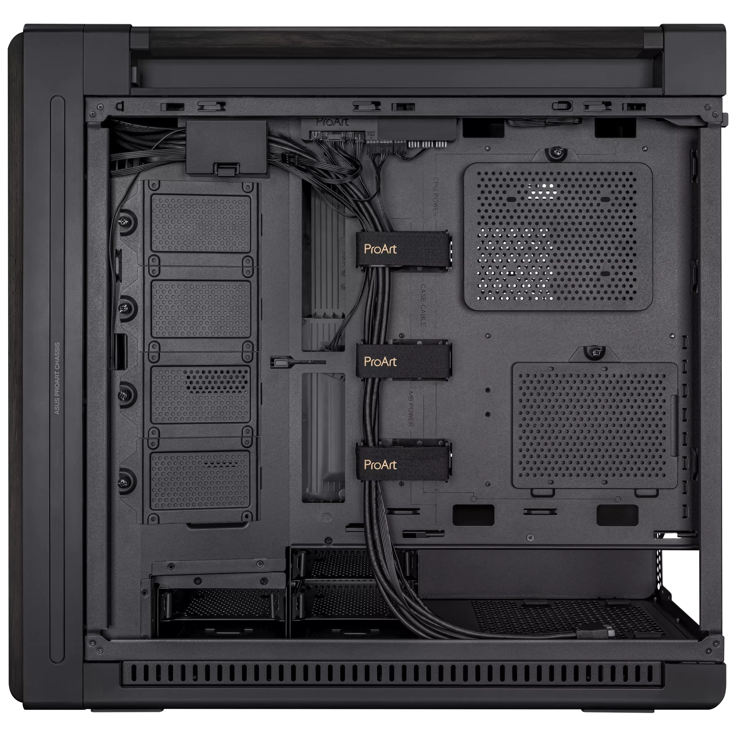 Case ASUS ProArt PA602 Wood Edition , ATX , up to 420mm Radiator Top , Black , 90DC00J0-B09010 - Image 5