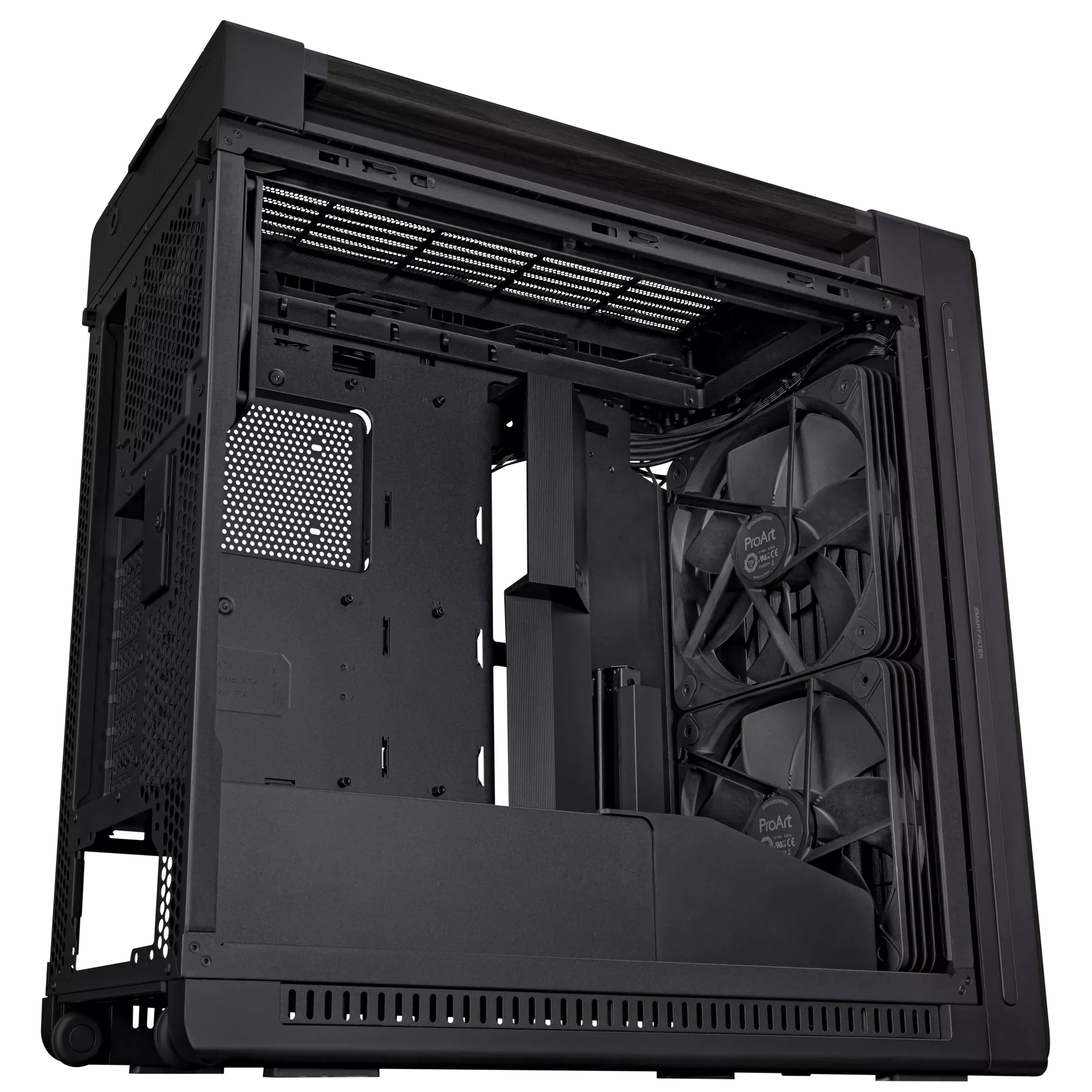 Case ASUS ProArt PA602 Wood Edition , ATX , up to 420mm Radiator Top , Black , 90DC00J0-B09010 - Image 6