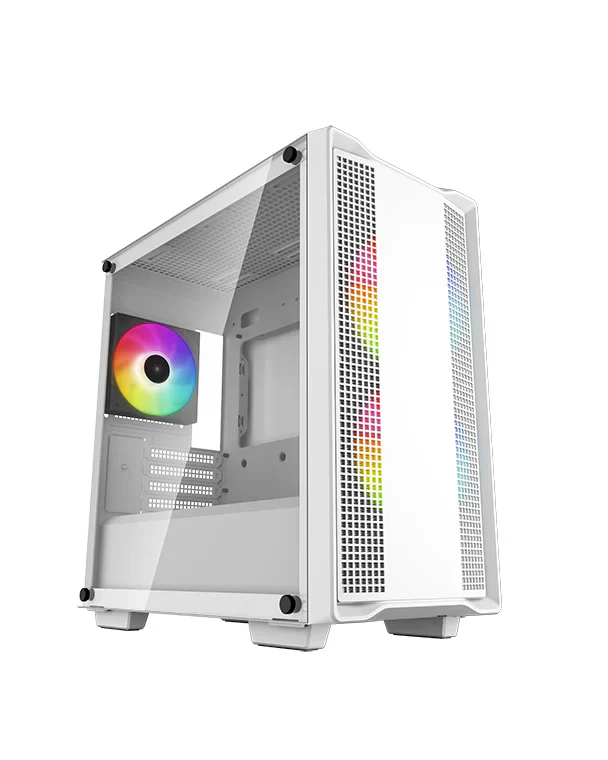 Case DeepCool CC360 ARGB , Micro ATX, Radiator 240Top, 3x Fans Included, White, R-CC360-WHAPM3-G-1