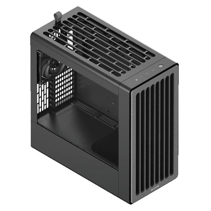 Case HAVN BF 360 Flow , ATX , Premium Mid Tower Case , 2x 180mm 1x 140mm , Black , HVN-CA-BF360-04 - Image 4