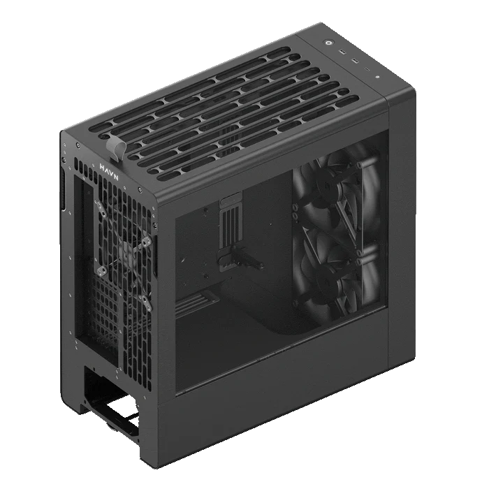 Case HAVN BF 360 Flow , ATX , Premium Mid Tower Case , 2x 180mm 1x 140mm , Black , HVN-CA-BF360-04 - Image 8