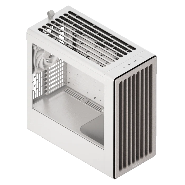 Case HAVN BF 360 Flow , ATX , Premium Mid Tower Case , 2x 180mm 1x 140mm , White , HVN-CA-BF360-03 - Image 2