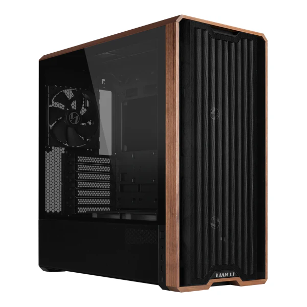 Case Lian LI Lancool 217 Wood Accent, E-ATX , up to Radiator 360mm, 5x Fans , Black , G99.LAN217X.00