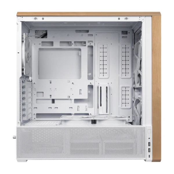 Case Lian LI Lancool 217 Wood Accent, E-ATX , up to Radiator 360mm, 5x Fans , White , G99.LAN217W.00 - Image 4