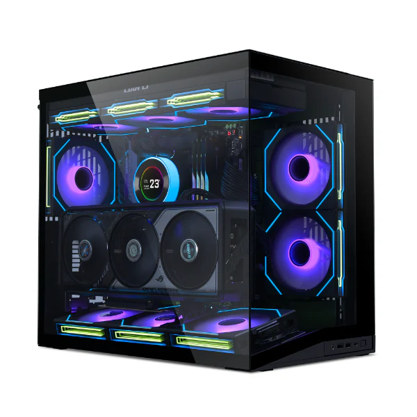 Case Lian Li O11D Mini V2 FLOW , ATX , 5x 120mm , Black , G99.O11DMIV2FX.00 - Image 4