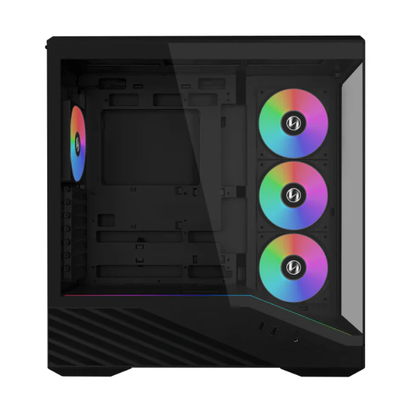 Case Lian Li Vector V100 , ATX , ARGB Strip 4x 120mm , Black , G99.V100RX.01 - Image 2
