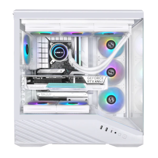 Case Lian Li Vector V100 , ATX , ARGB Strip 4x 120mm , White , G99.V100RW.01 - Image 5